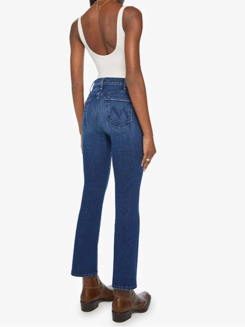NEW MOTHER High Rise Hustler Ankle Crop Jeans in Heirloom Color.  Size 29.  NWOT - Picture 2 of 10
